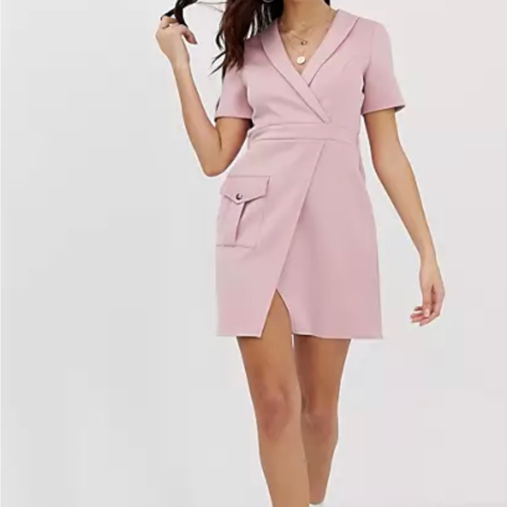 ASOS Pink Design Safari Dress